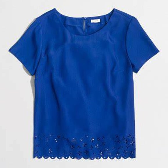 J. Crew Factory Tops - J.Crew Laser-cut Top